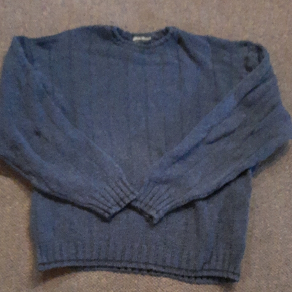 Eddie Bauer Men's Navy Crewneck Sweater - Picture 1 of 5